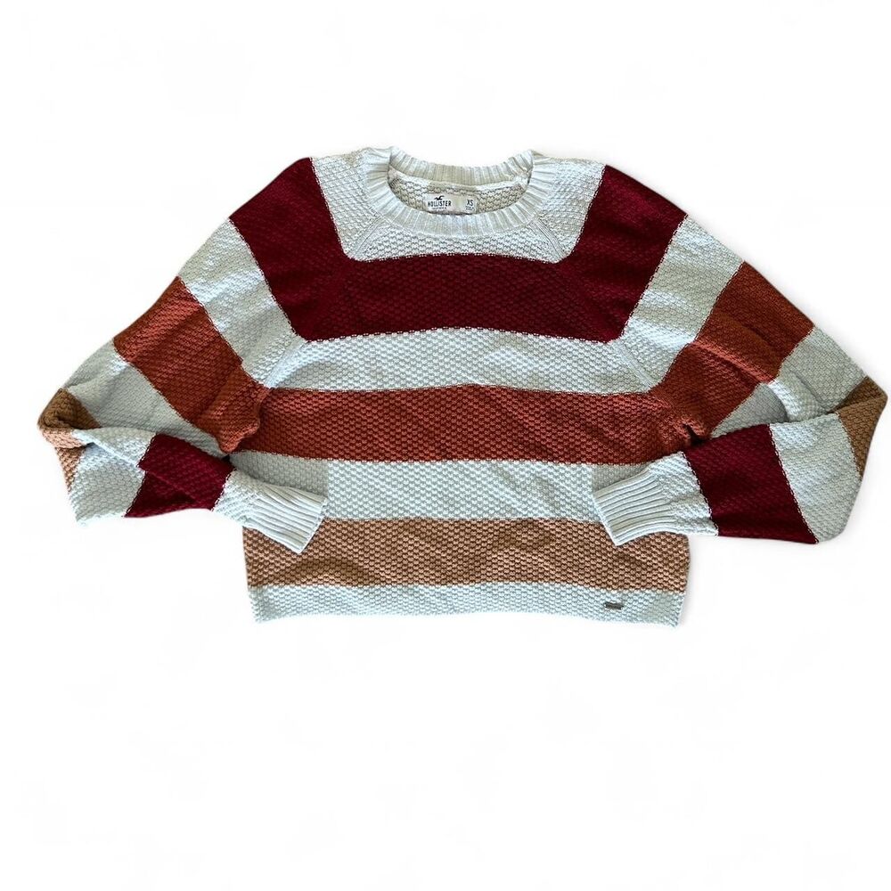 Hollister Co. red & white striped sweater Size XS